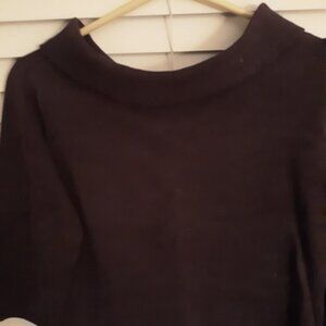 RAFAELLA SWEATER 3/4 SLEEVE-SLIGHTLY WORN-COWL NECK-LARGE